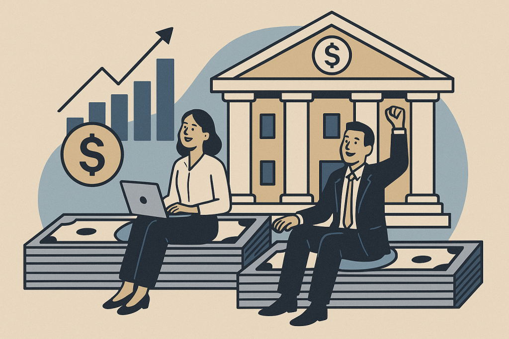 El mercado confía en los bancos americanos